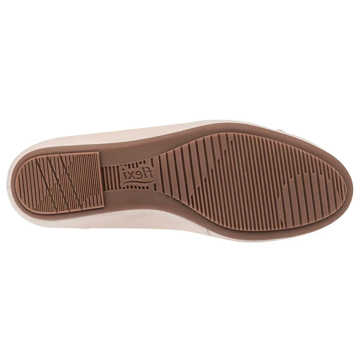 Flats clásicas Exterior Piel Color Beige  Para Mujer De Flexi